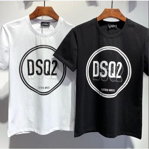 Dsquared2-letter printing, mens and womens T-shirts, couples, 2021 mens T-shirts DT535