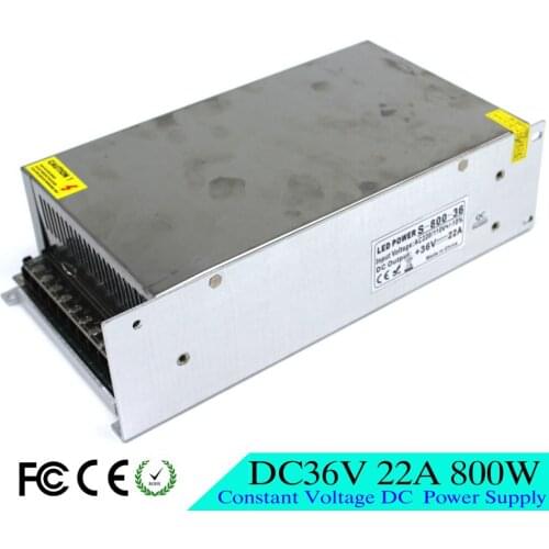 DC Power Supply 36V 22A 800W Switching Power Driver Transformer AC110V 220V TO DC36V SMPS for LED Light CNC Stepper