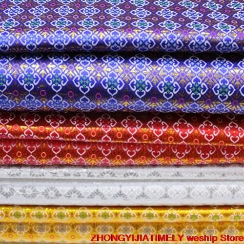 Chinese silk Brocade jacquard weave fabric Mongolia Robe cloth DIY bag Book cover Performance clothes 23