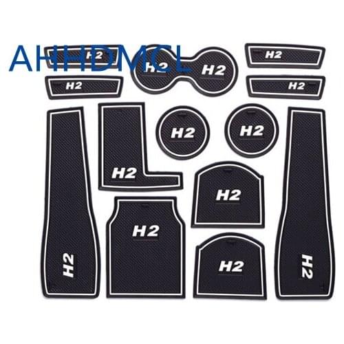 Car Door Gate Slot Mats Cup Armrest Storage Pad For Haval H2 2016