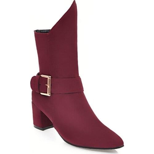 The wind fashion female boots with thick with 32 in autumn/winter 2018-48 boots in the size code 181208