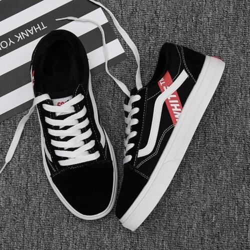 2020 Mens Vulcanize Shoes Canvas Fashion Lace-up Solid Lovers Shoes Rubber Flat Sneakers Autumn Casual Man Shoes Female shoes