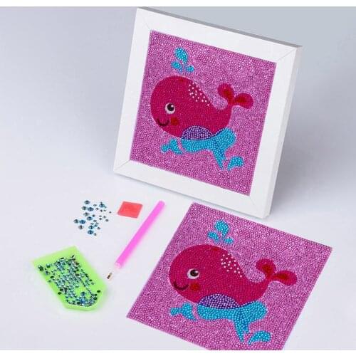 5D Diamond Painting Kit for Kids DIY Full Drill Painting by Number Kits Rhinestone Embroidery Wall Decor for Kids Best Gifts