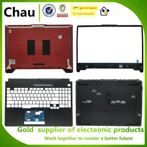 Chau New For ASUS FX506 FA506 Upper Case Palmrest Cover/Bottom Base Case Cover