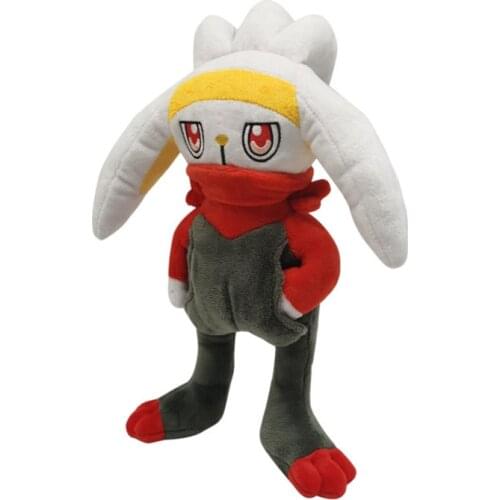 New Style 28CM Raboot Plush Doll Pokemoned Peluche Toy Sword and Shield Stuffed Kick ball Rabbit toy Gift For Children