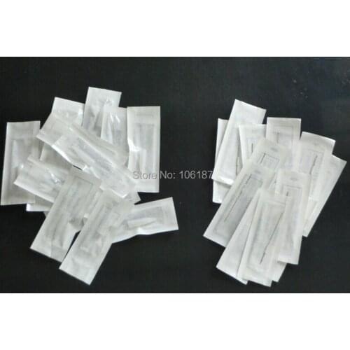 5RT Disposable Permanent Makeup Tips Nozzles Needles + Sterilized Tattoo Permanent Makeup Needles(100Pcs Of Each)