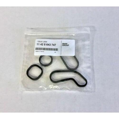 Genuine Oil Cooler Gasket 11428643747 1set 11428643747 11427557010 Oil Filter Housing Gasket Set For Mini 2007-2015