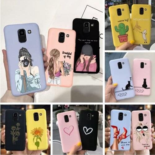 Silicone Case For Samsung Galaxy J6 Plus 2018 J610F Cases Fashion Painted Cover For Samsung J6+ J6Prime J6Plus J600 J6 2018 Case