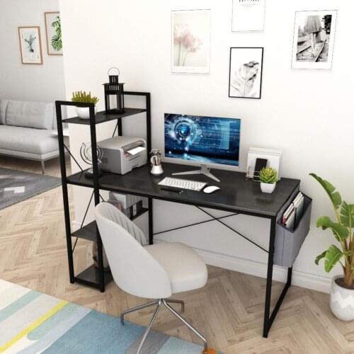 Modern Strong Loading Bearing Stable 4-Tier Shelves Computer Table Strong Loading Bearing Office Table Stable for Dorm
