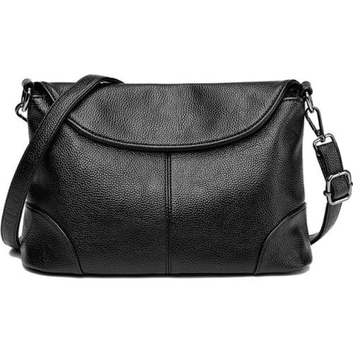 Genuine Leather OL Style Women Tote Bag Fashion Lady Shoulder Bags Classic Handbag Satchel Crossbody Messenger Purse New C1703