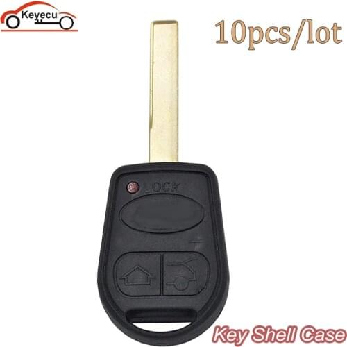 KEYECU 10x Replacement Shell Remote Key Case Fob 3 Button For Land Rover Range Rover 2002-2006 Sport RANGE HOVER L322 HSE VOGUE