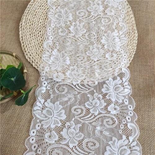 1 meter 22cm wide stretch lace fabric DIY process sewing accessories clothing accessories stretch lace trim