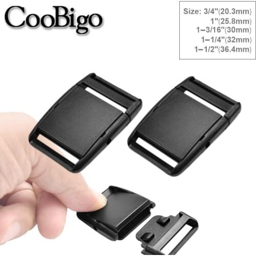 100pcs 20mm 25mm 32mm 38mm Center Release Buckles Plastic for Belt Band Bag Outdoor Tactical Backpack Sports Luggage Accessories