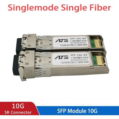 10G SFP+ module BIDI 10GBASE Fiber Optic SFP Transceiver Module with Cisco/Mikrotik/Huawei Switch Full Compatible