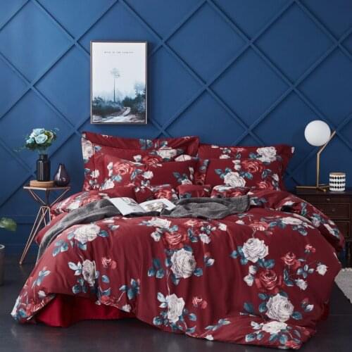 2019 Egyptian Cotton Comforter Bedding Set Bedding Sets Spring Bed Set Duvet Cover Bed Sheet Pillowcases M-Series White Elena