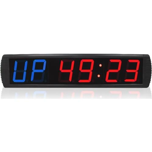 4" Digital LED gym crossfit wall clock stopwatch countdown gym training timer clock