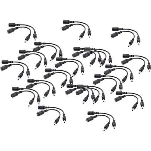 40Pcs Female 7.4mm x 5.0mm to 4.5mm x3.0mm Male Charger Adapter Cord Power Connector Converter Cable DC Jack for HP Laptop