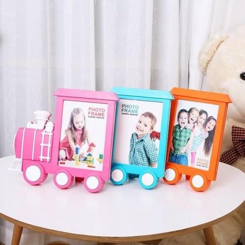 6 inch 7 inch locomotive cup set frame bear cute cartoon can be hung on the wall