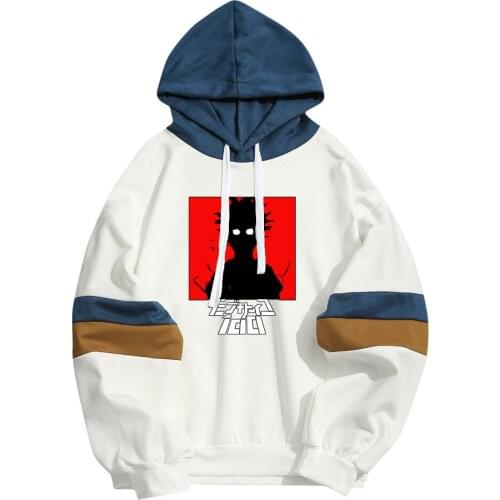 Anime Hoodie Mob Psycho 100 Deisgn Men Women Hoodies Unisex Fleece Sweatshirt Custom Streetwear Dropship Long Sleeve Clothing