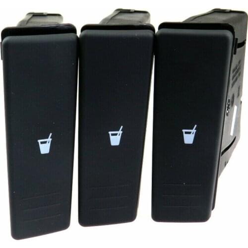 Qty3 Black Dashboard Cup Drinks Holder For VW Polo 9N 2001 2002 2003 2004 2005 2006 2007 2008 2009 2010 6Q0 858 602E