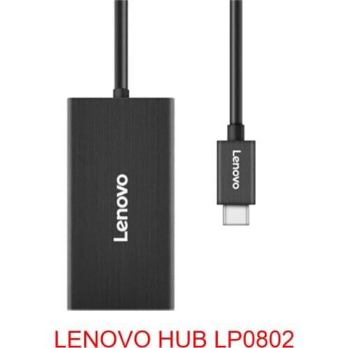 Lenovo type-c extension dock USB3.0 HUB splitter usb-c to cable network card port converter LP0802 extension dock