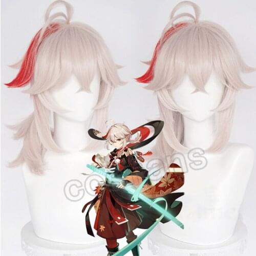 Game Genshin Impact Kazuha Cosplay Halloween Anime Kazuha Cosplay Kazuha Wig Genshin Impact Kazuha Wig Cosplay Hair Accessories