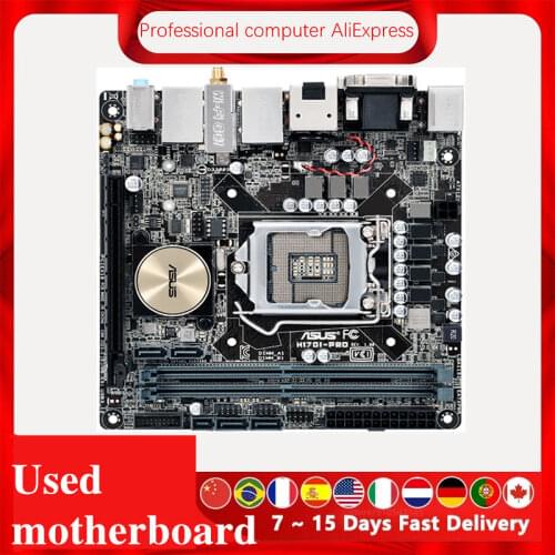 For Asus H170I-PRO Original Used Desktop Intel H170 H170M DDR4 Motherboard LGA 1151 i7/i5/i3 USB3.0 SATA3
