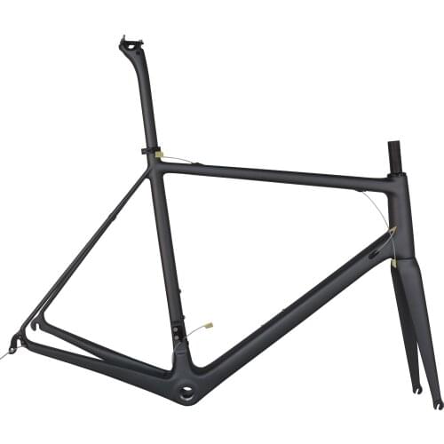 Metal Gray YS9188 Rim Brake Road Bicycle Frame FM066 60cm Size Maximum Tire Width 25C