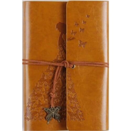 Refillable A6 Notebook Journals With Leather Bound Travel Diary Art Drawing Sketchbook Journals to Write in for Women/Valentine