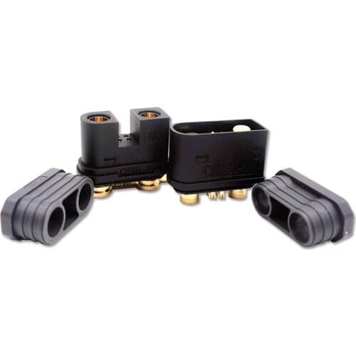 QS9L 180A Large Current Anti-fire Battery Plug Male Female Gold Banana Connector Sparkproof for RC Drone