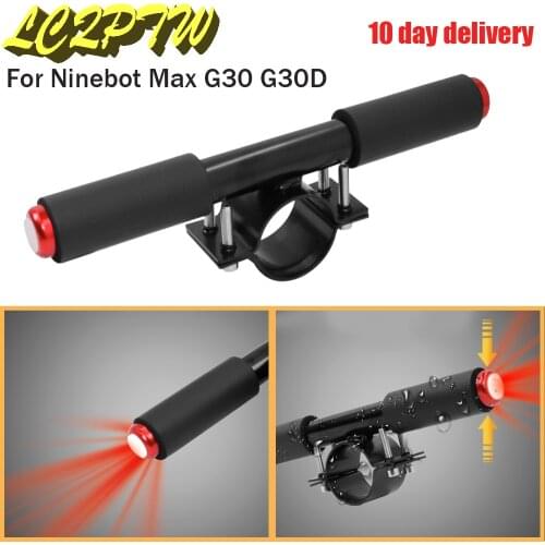 Electric Scooter Child Handle With light Handrail Armrest For Ninebot MAX G30 G30D With Pad With Protection Pad Accessories