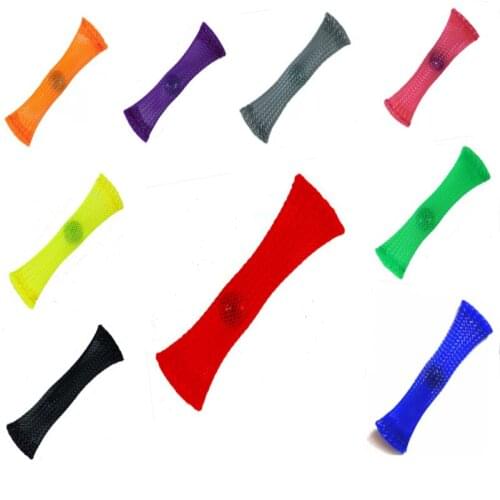 Sensory Toys Marbles Ball Autism ADHD Anxiety Therapy Toys EDC Stress Relief Hand Fidget Toys Braided Mesh Easy Bend With Marble