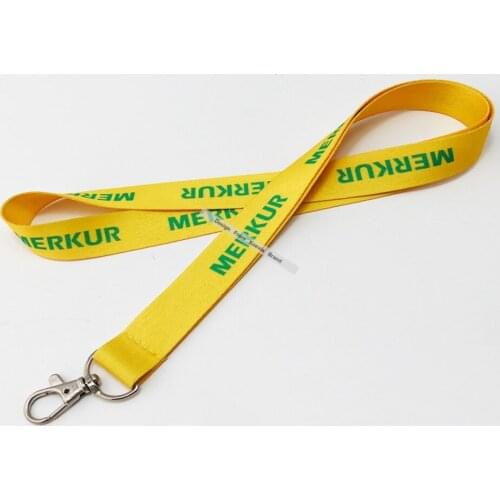 Custom Gift Lanyard Design Personlized Logo Text Print Cheap Yellow Lanyard 20MM width 50pcs/Lot Fast Ship