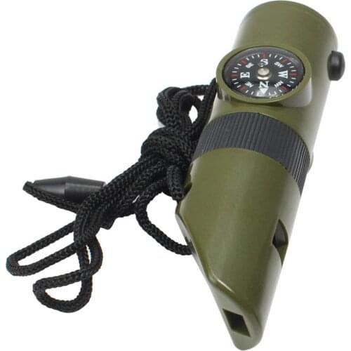 Seven In One Camping Lifesaving Whistle Outdoor Supplies Outdoor Whistle Multi-functional Lifesaving Camping Whistle