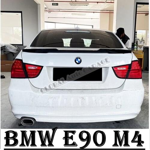 For Bmw 3 Series E90 2005-2012 Spoiler Auto Accessory Universal Spoilers Car Antenna Piano Black For Car Styling Diffüser Flaps