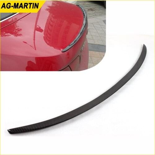 Carbon fiber M style auto back boot lip spoiler wing trunk lip wing car rear spoiler wing for BMW 3 series E90