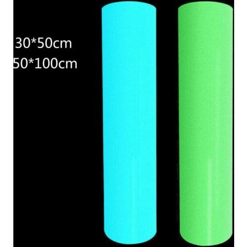Glow in Dark PU Heat Transfer Vinyl Luminous Iron on T-Shirt Press Paper Sheet F3MF