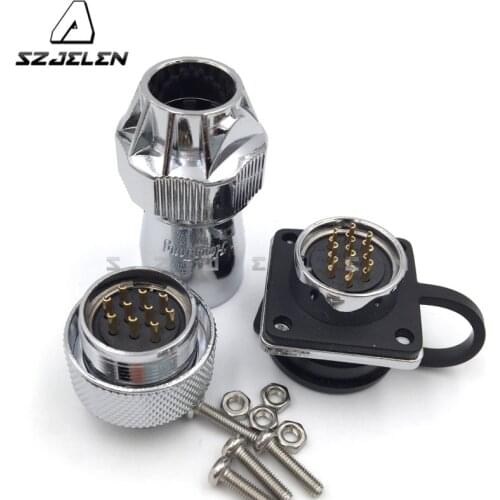 SZJELEN WS20 series waterproof 10 pin connectors ,LED power 10 pin Male and female connectors, Automotive Connectors IP67