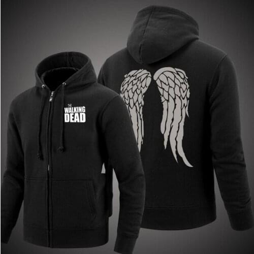 2020 Spring Autumn Hip Hop The Walking Dead Zipper Hoodies Coat Fashion Men Sweatshirt Jacket Harajuku Sportsman Wear Hoody