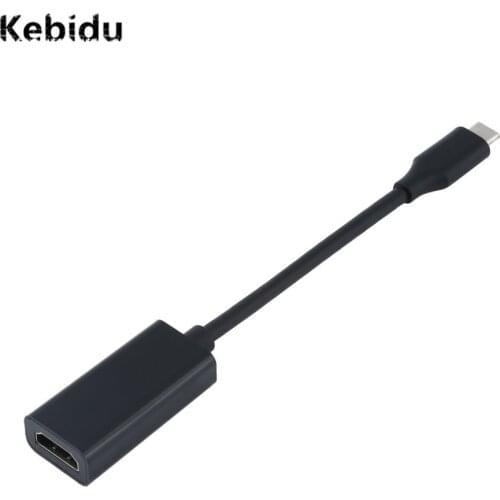 USB 3.1 Type C to HDMI-compatible Male to Female 4K Ultra HD HDTV Dongle Adapter Cable Converter for MacBook for Lumia 950XL