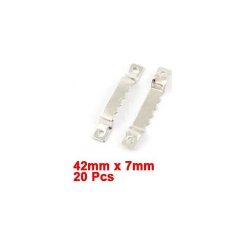 Uxcell 20pcs Metal Saw Tooth Sawtooth Picture Frame Hanger 42mm x 7mm Picture Photo Mirror Frame Hanger Hook Hot Sale