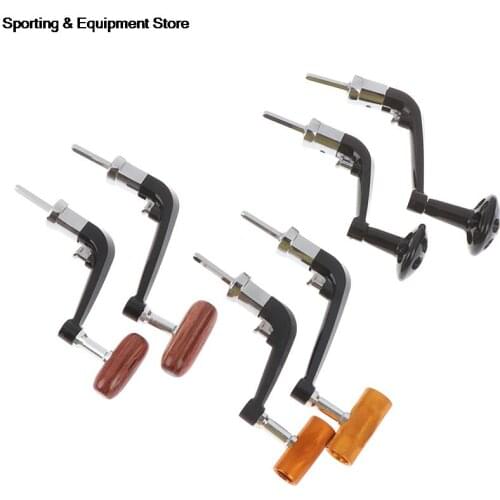 Rotatable Knob Handle Grip Fishing Spinning Reel Gear Fishing Tackles Tool Fishing Parts For 1000-4000 Wheel Wooden Knob