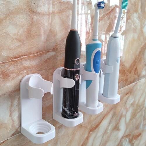 1Pc Simple toothbrush holder Stand Rack Toothbrush Toothbrush Bathroom Accessories Electric Wall-Mounted Organizer Holder P0Z7