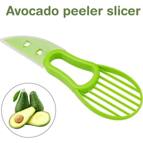 Avocado Peeler 3 In 1 Multifunctional Durable Plastic Avocado Slicer Cutter Fruit Vegetable Splitter Kitchen Tools