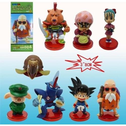 Anime WCF 8 Dragon Ball Goku Vegeta Saiyan Dragon Ball Box Egg Hand-made Decoration Toy Gift