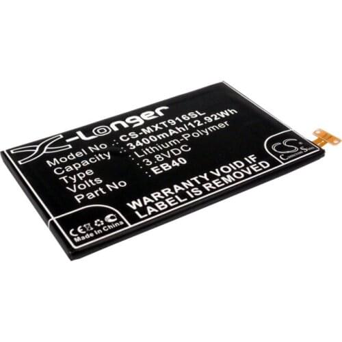 CS 3400mAh / 12.92Wh battery for Motorola Droid Razr Maxx, XT912M, XT916 EB40, SNN5910, SNN5910A, SNN5910B