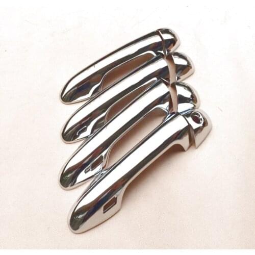 For Toyota Highlander 2014 2015 ABS Chromed Plastic Side Door Handle Cover With Holes 8PCS/SET Door Handle Protector Decoration