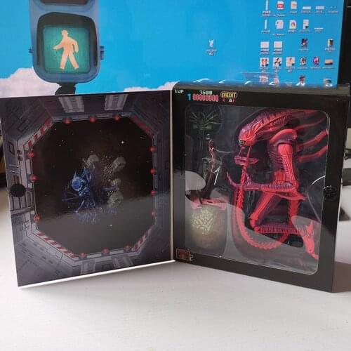 NECA Aliens Xenomorph Pink Warrior Arcade Game 7" Action Figure