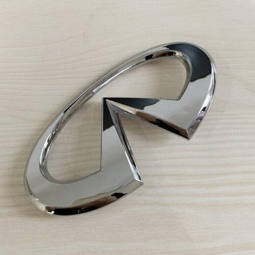 10pcs 12.3*6.5cm 123mm Infiniti ABS Chrome Emblem Rear Decals Badge Sticker Car Styling for G35 G25 G37 Accessories
