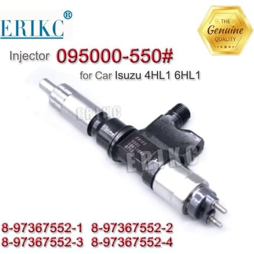 ERIKC 5501 Common Rail Injector 095000-5501 Auto Parts Diesel Fuel Injection 5501 Spary Injector 0950005501 for Isuzu 4hl1, 6hl1